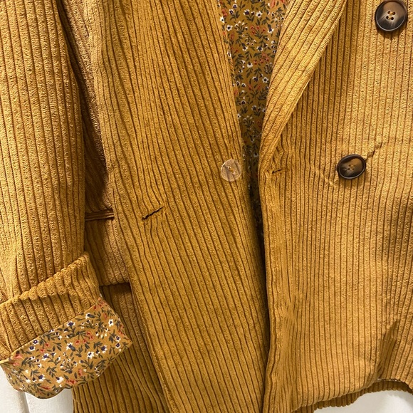 NWT Hem & Thread Corduroy double breasted blazer - Picture 4 of 12